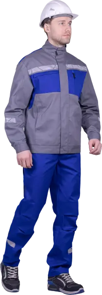 Куртка СТРОНГ ИМПОРТ (серый/васильковый)