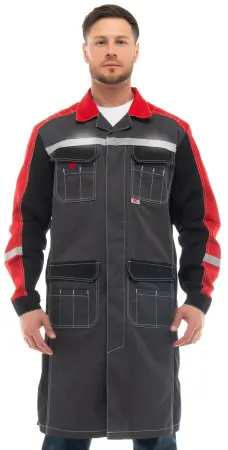 Халат ФОРМУЛА ИТР (т.серый/красный)