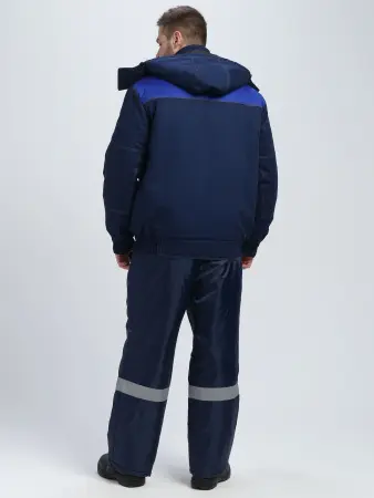 Куртка ФЛОФТ ПРЕМИУМ зимняя укороченная (т.синий/васильковый/серый) Куртка ФЛОФТ ПРЕМИУМ зимняя укороченная (т.синий/васильковый/серый)