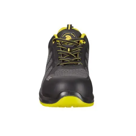 Полуботинки КАПЕР ПУ-ПУ с КП (чёрный/жёлтый)