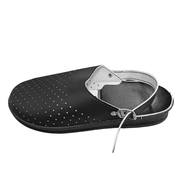 Сабо ПВХ искусственная кожа (черный)