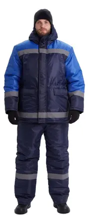 Костюм СКАНДИН-СОП зимний с ПК (т.синий/василек)