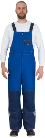 Полукомбинезон ЭДВАНС зимний (синий/васильковый)