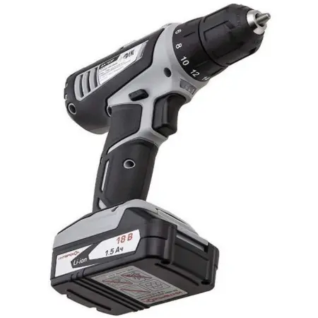 Аккумуляторная дрель-шуруповерт ИНТЕРСКОЛ ДА-18ЭР 536.0.2.02 18В 38Нм 2х1.5А/ч