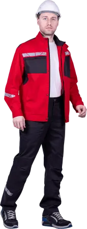 Куртка СТРОНГ ИМПОРТ (красный/серый)