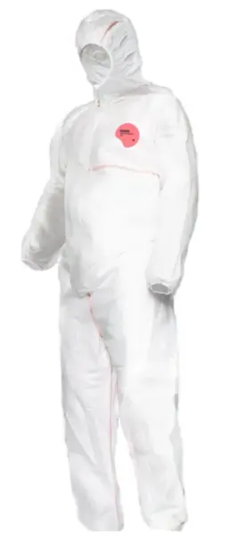 Комбинезон RUGARD® 703FR от производственных загрязнений одноразовый (белый/голубой)
