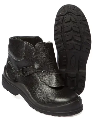 Ботинки для сварщика КП ПУ/Нитрил (черный)