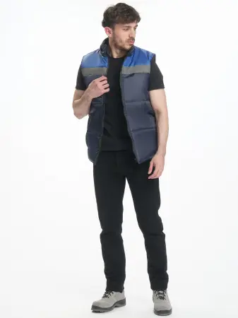 Жилет ЭКСПЕРТНЫЙ зимний с СОП (т.синий/васильковый)