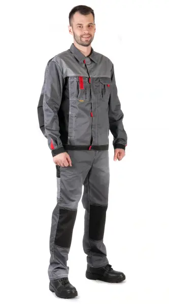 Костюм RONTA KS212 с ПК (серый/черный/красный)