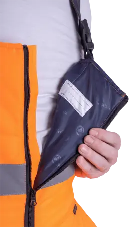 Костюм БРАЙТ зимний с ПК (оранжевый/синий)