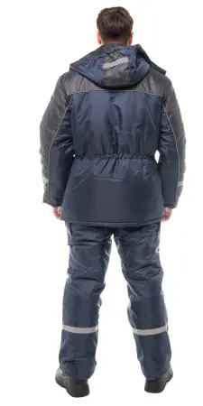 Костюм БАЛТИКА зимний с ПК (т.синий/серый)