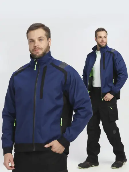 Куртка PROFLINE LEADER софтшел (синий/черный) Куртка PROFLINE LEADER софтшел (синий/черный)