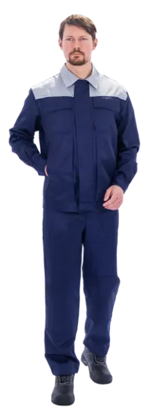 Костюм ТЕХНИК 2 с ПК (т.синий/серый)