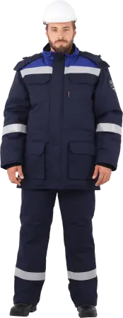 Костюм АНТИСТАТ зимний с ПК (т.синий/василёк)
