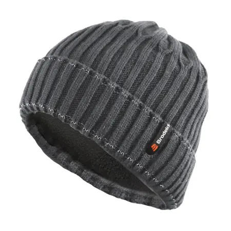 Шапка BRODEKS REGULAR FLEECE LINING (т.серый)