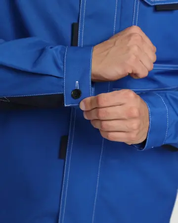 Костюм СТРОЙ-1 CH с БР (васильковый/т.синий)