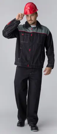 Костюм ФЛАГМАН-ФАВОРИТ-1 с БР (т.серый/серый)