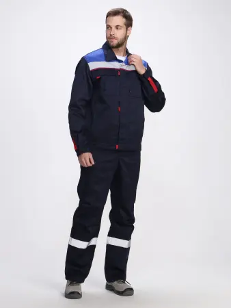 Костюм ФАВОРИТ-2 СОП IMP усиленный с ПК (т.синий/васильковый/красный)