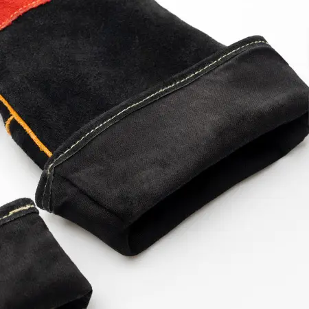 Краги PROFLINE LEADER спилковые усиленные (черный/красный)