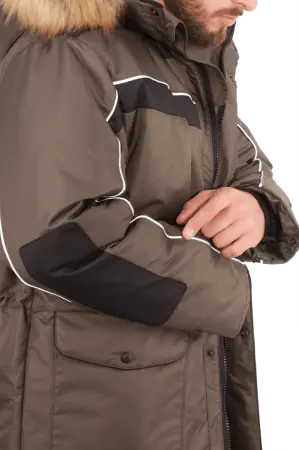 Куртка ДИКСОН зимняя (хаки/чёрный)