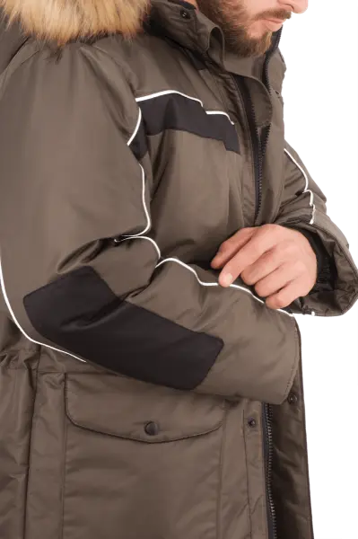 Куртка ДИКСОН зимняя (хаки/чёрный)