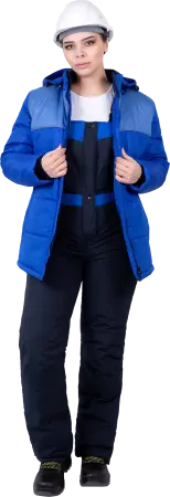 Куртка ЗИМУШКА НЕО женская зимняя (васильковый)