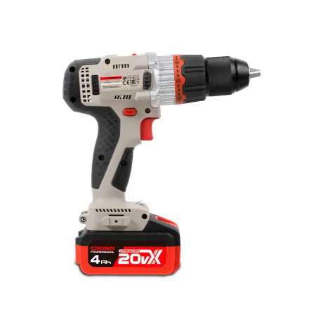 Аккумуляторный шуруповерт BL CROWN CT21090HMX-4 BMC 20В B3+ 2х4.0Ач 500/2000об/мин