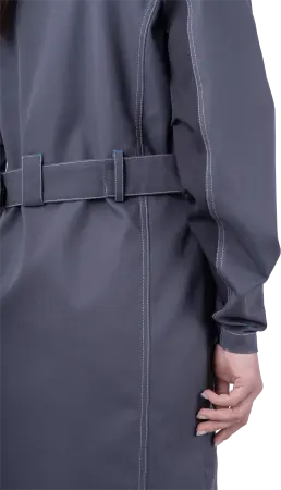 Халат ТУРБО SAFETY женский (серый/т.серый)