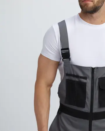 Полукомбинезон МИЛАН СН (т.серый/черный)