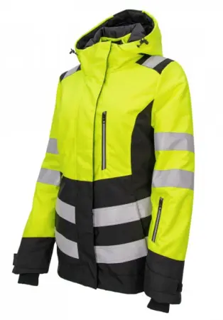 Куртка сигнальная BRODEKS KW 230 женская зимняя (желтый/черный)