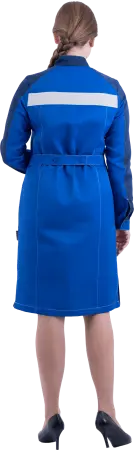 Халат РОУД женский (василек/т.синий)
