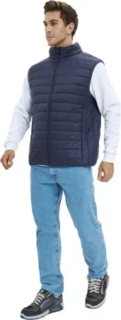 Жилет ДЕМИ стеганый зимний (т.синий)