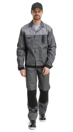 Костюм RONTA KS212 с ПК (т.серый/серый/черный)