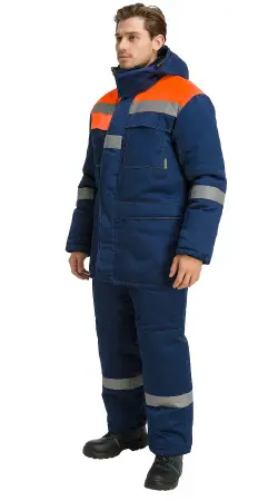 Куртка RONTA KR241 зимняя (т.синий/оранжевый)