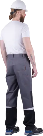 Костюм КМ-10 ЛЮКС летний с БР (серый/красный)