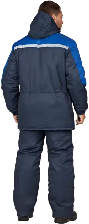 Костюм СПЕЦ зимний с БР (т.синий/василёк)