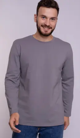 Лонгслив PREMIUM (серый)