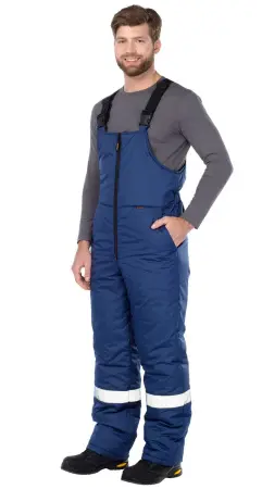 Костюм ТРАНЗИТ зимний с ПК (синий/серый)