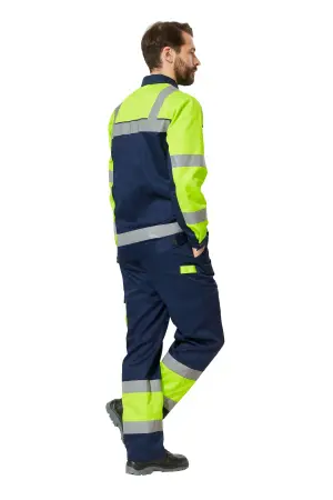 Костюм ИЛИОН сигнальный с БР (желтый/т.синий) Костюм ИЛИОН сигнальный с БР (желтый/т.синий)