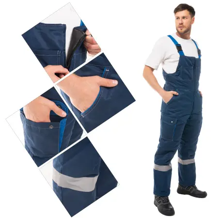 Костюм АНТЕЙ зимний с СОП с ПК (т.синий/васильковый)