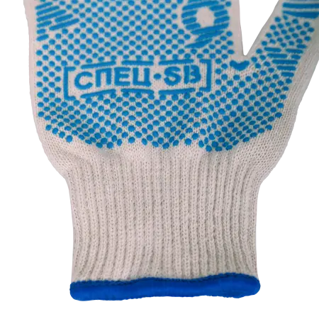 Перчатки СПЕЦ-SB® PRO трикотажные с ПВХ (белый)
