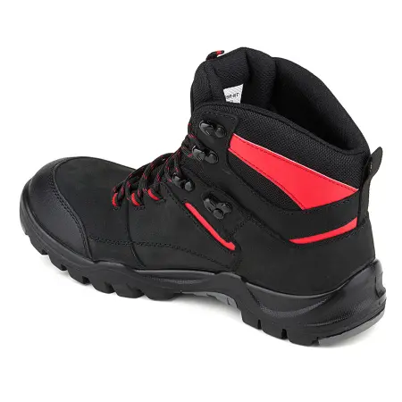 Ботинки ЛИДЕР WG2-05R-NT ПУ-Резина (черный/красный)