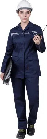 Костюм ОПЕРАТОР женский с БР (т.синий)