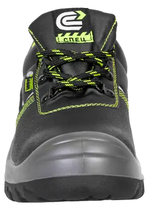 Полуботинки СПЕЦ ПУ/ПУ (черный/салатовый)