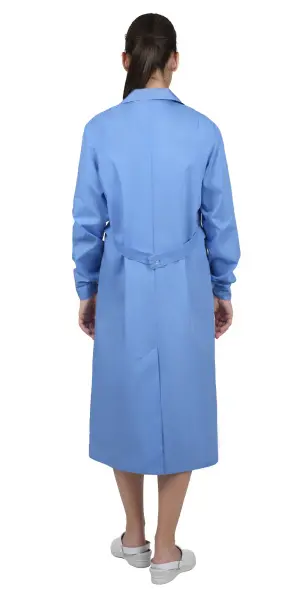 Халат женский с рельефами (голубой)
