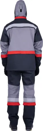 Костюм ЭЛЕКТРОСТОП ТЕРМО ЗЭТВ 30 противоэнцефалитный с БР (серый/красный)