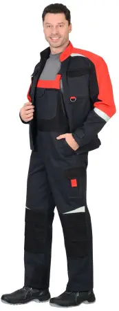 Костюм СИРИУС-ФАВОРИТ-МЕГА с ПК (серый/черный/красный) Костюм СИРИУС-ФАВОРИТ-МЕГА с ПК (серый/черный/красный)