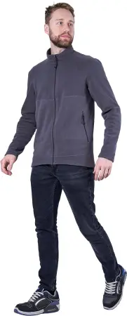 Куртка флисовая ФЬЮЖЕН (т.серый)