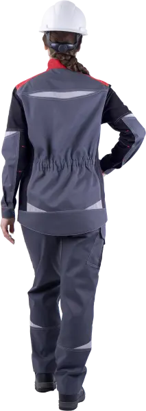 Куртка ТУРБО SAFETY женская (серый/чёрный/красный) Куртка ТУРБО SAFETY женская (серый/чёрный/красный)