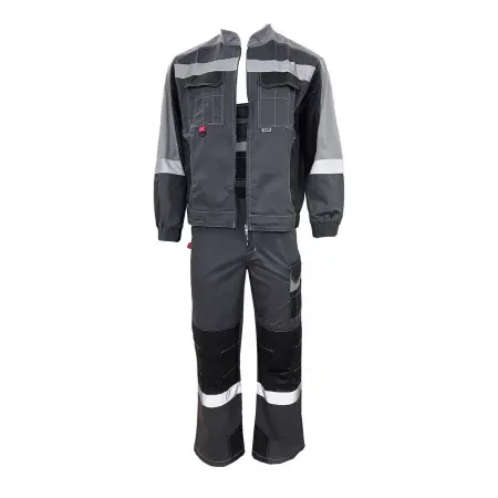 Костюм ФОРМУЛА КОТТОН ФП2 с ПК (т.серый/св.серый/черный)